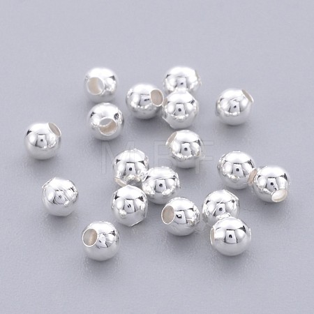 Brass Smooth Round Beads X-EC400-1S-1