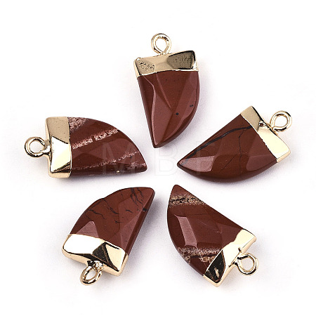 Natural Red Jasper Pendants G-N326-57F-1