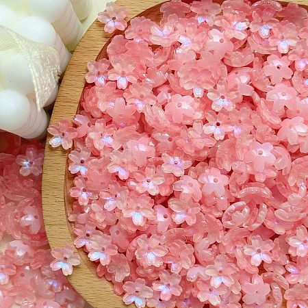 Electroplate Transparent Glass Beads PW-WG44A55-02-1