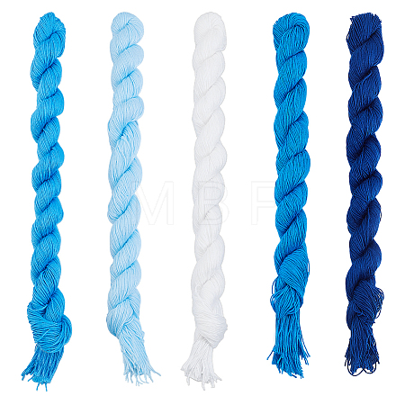 5 Bundles 5 Colors Cotton Embroidery Thread DIY-ME0003-33-1