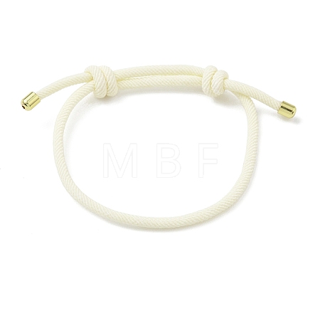 Adjustable Nylon Round Milan Cord Slider Bracelet Making FB-H001-01G-16-1