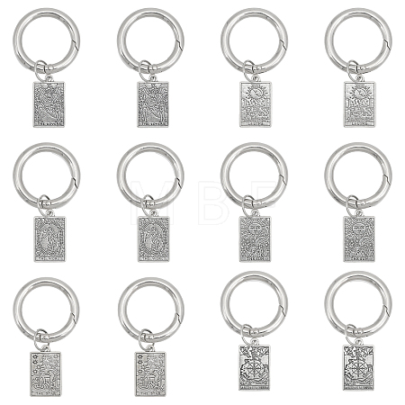Tarot Theme Alloy Shoe Charms PALLOY-AB00062-1