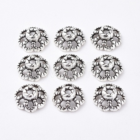 Tibetan Style Alloy Fancy Bead Caps X-LF0761Y-1