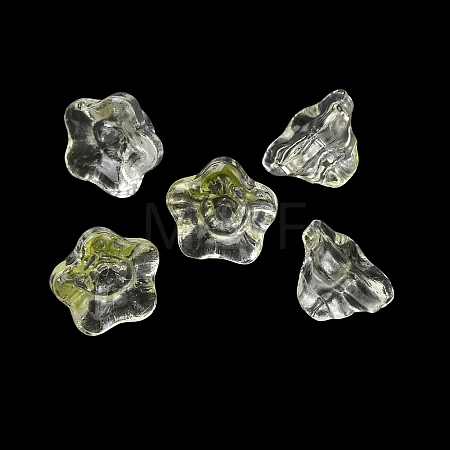 Baking Paint Transparent Glass Beads GLAA-T025-81C-07-1