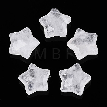 Natural Quartz Crystal Charms X-G-H241-04K-1