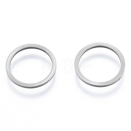 Non-Tarnish 201 Stainless Steel Linking Rings STAS-N090-T04-1-1