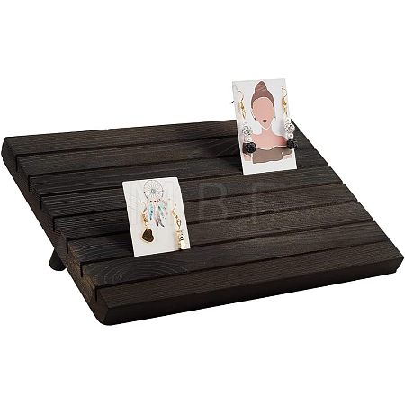 7-Slot Wooden Place Card Display Stands ODIS-WH0029-52B-1