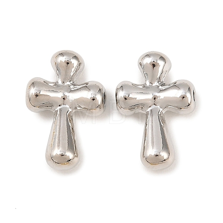 Cross Brass Beads KK-Z146-33P-1