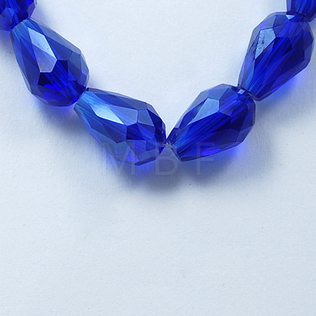 Electroplate Glass Beads Strands EGLA-R008-15x10mm-8-1