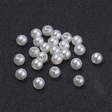 Imitated Pearl Acrylic Beads PACR-4D-12-1