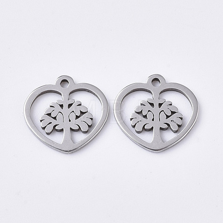 Non-Tarnish 201 Stainless Steel Charms STAS-T050-021P-1