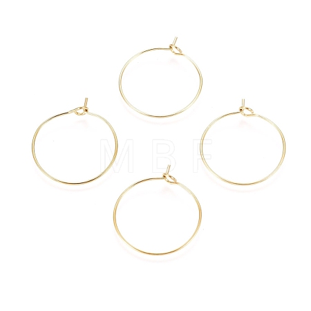 Ion Plating(IP) 316L Surgical Stainless Steel Hoop Earring Findings X-STAS-D164-05G-1