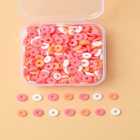 20G 4 Colors Handmade Polymer Clay Beads CLAY-YW0001-84B-1