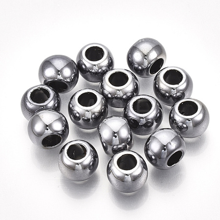 UV Plating ABS Plastic European Beads CCB-S162-28H-01-1