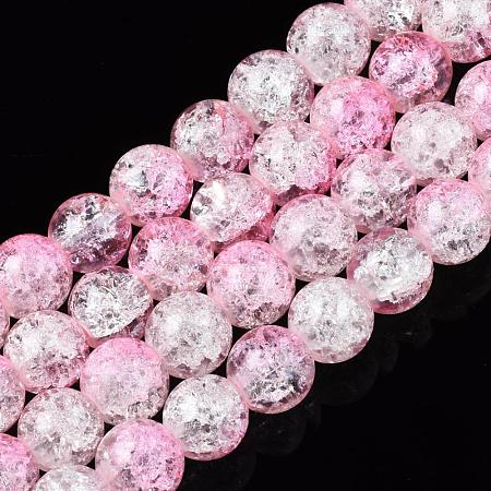 Baking Paint Crackle Glass Bead Strands CCG-S001-8mm-02-1
