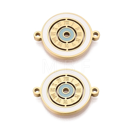 304 Stainless Steel Enamel Connector Charms STAS-Q111-11G-1