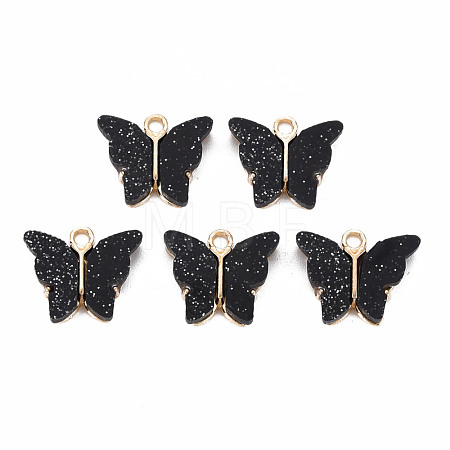 Resin Pendants PALLOY-T081-01G-RS-1