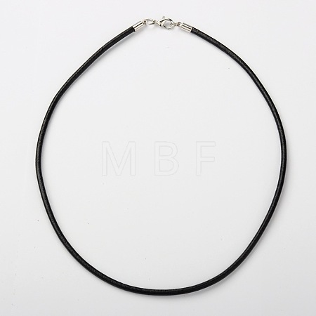 Cowhide Leather Necklace Making AJEW-JW00001-06-1
