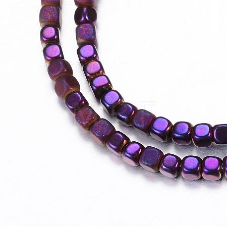 Electroplate Non-magnetic Synthetic Hematite Bead Strands G-Q467-11B-1