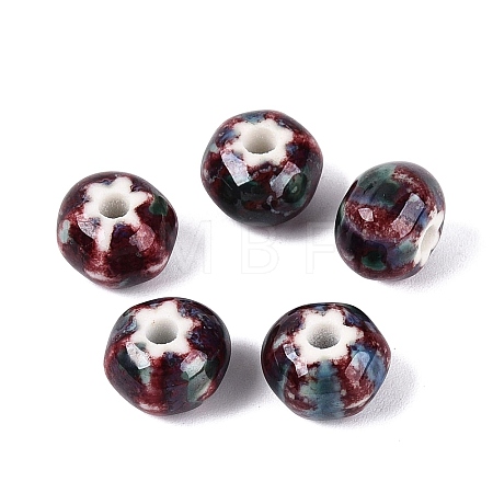 Vintage Handmade Porcelain Beads PORC-Q006-07L-1