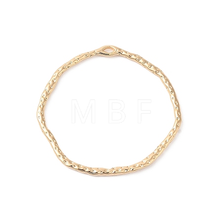 Brass Open Back Bezel Pendants KK-O144-05G-1