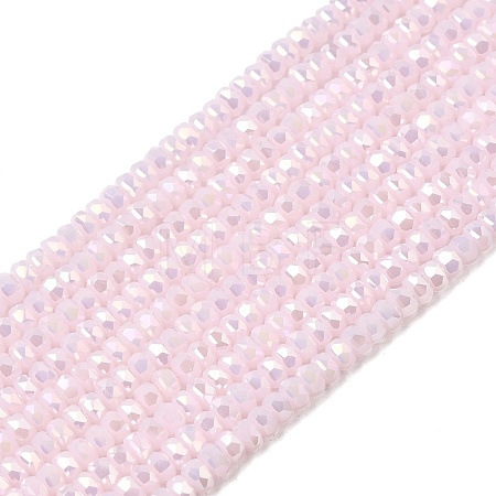 Electroplate Glass Beads Strands GLAA-Q105-03-05-1
