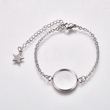 Tarnish Resistant 304 Stainless Steel Bracelet Making STAS-L248-006P-1