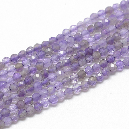 Natural Amethyst Beads Strands G-S264-20-3mm-1