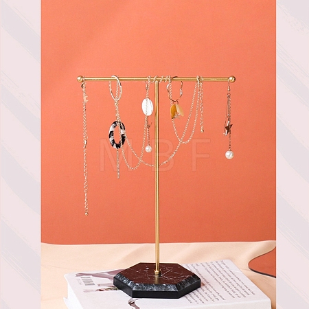 T Shaped Iron Earring Display Stand CON-PW0001-145B-1