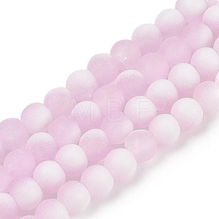 Frosted Crackle Glass Beads X1-GLAA-U001-8mm-M03-1