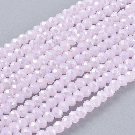 Electroplate Glass Beads Strands LS-EGLA-A034-P2mm-B12-1