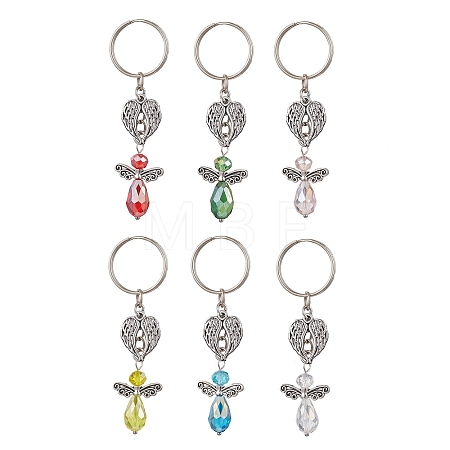 Glass & Alloy Keychain KEYC-JKC01150-1