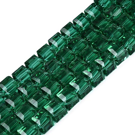 Transparent Glass Beads Strands GLAA-R041-8x8mm-A15-1