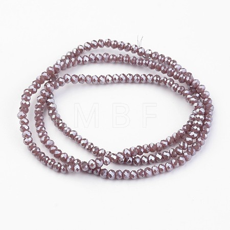 Electroplate Glass Bead Strands EGLA-G014-2mm-PL-C01-1