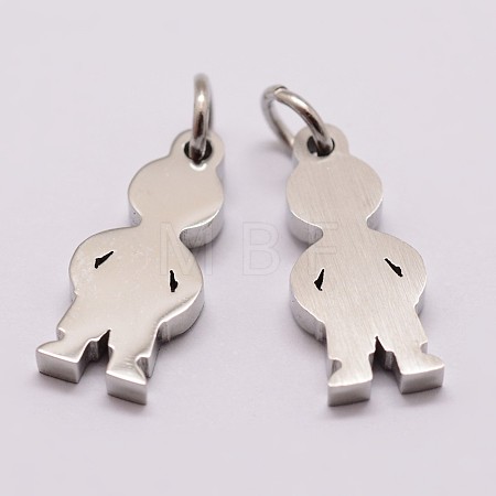 Tarnish Resistant 304 Stainless Steel Pendants STAS-P184-02P-A-1