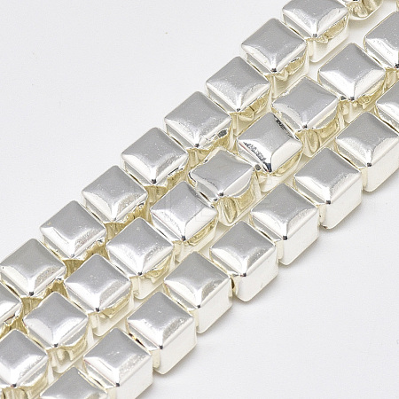 Electroplate Non-magnetic Synthetic Hematite Beads Strands G-Q465-41S-1