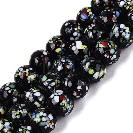 Handmade Lampwork Beads Strands LAMP-N037-07C-1