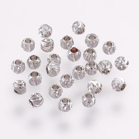 Brass Spacer Beads KK-G312-01P-3mm-P-1