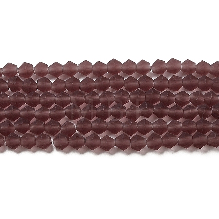 Imitate Austrian Crystal Frosted Glass Beads Strands EGLA-A039-T3mm-MD05-1