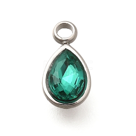 304 Stainless Steel Pendants STAS-Q346-04P-07-1