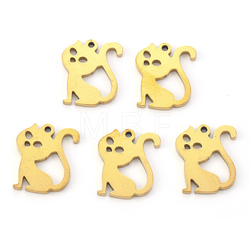 Vacuum Plating 304 Stainless Steel Charms X-STAS-N092-69G-1