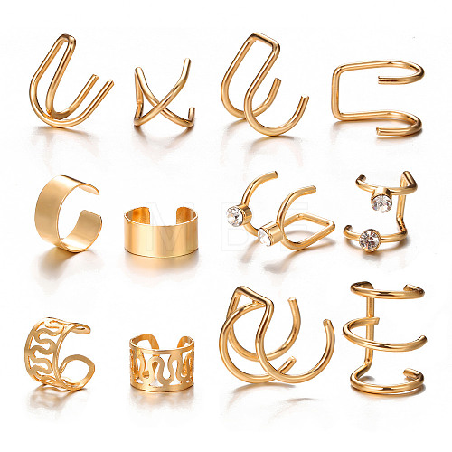 9 Pcs Alloy Cuff Earring Kits for Women WGFA45F-24-1