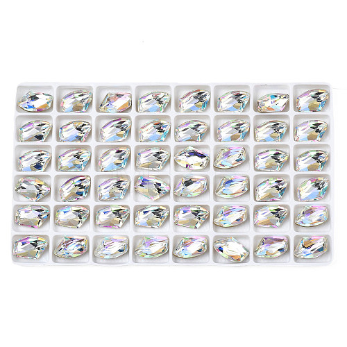 48Pcs Glass Rhinestone Cabochons MRMJ-N029-03-13-1