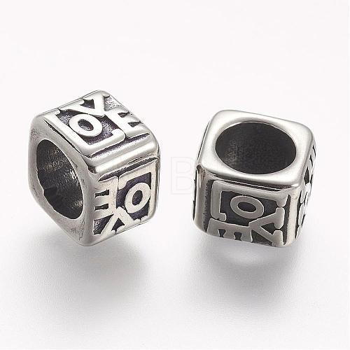 304 Stainless Steel Beads STAS-A032-091AS-1