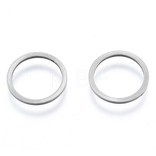 Non-Tarnish 201 Stainless Steel Linking Rings STAS-N090-T04-1-1