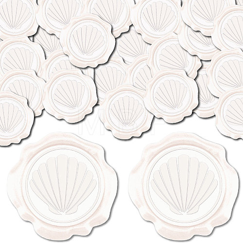 CRASPIRE 100Pcs Adhesive Wax Seal Stickers DIY-CP0010-54B-1