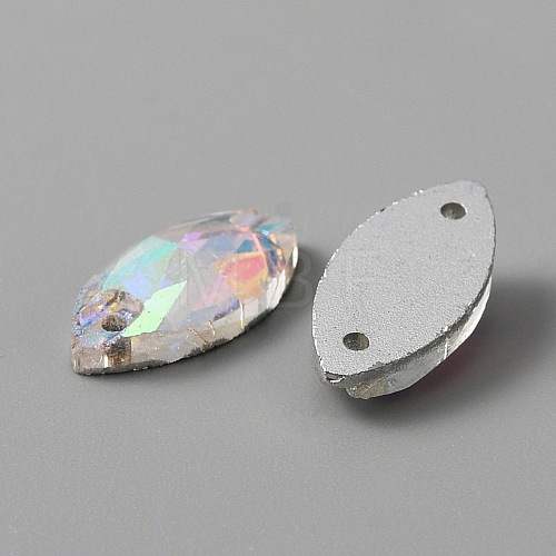 Sew on Rhinestones GLAA-WH0031-40A-1