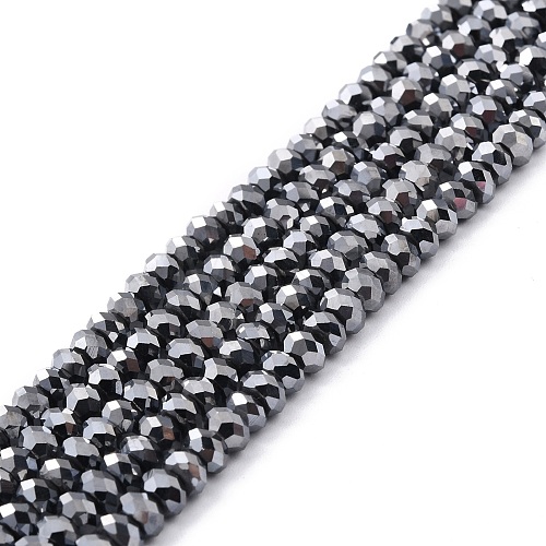 Natural Terahertz Stone Beads Strands G-D461-15-1