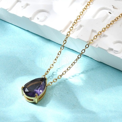 304 Stainless Steel Necklaces NJEW-R022-01G-02-1