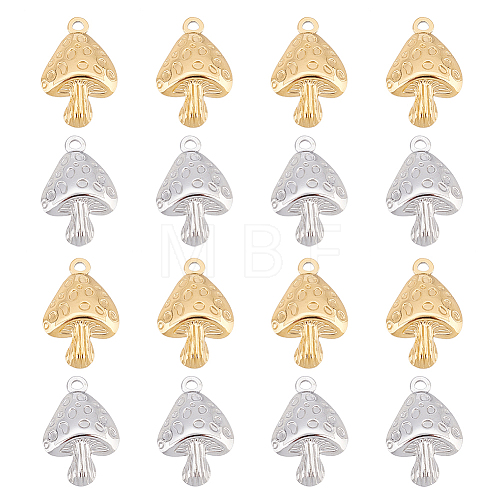 HOBBIESAY 16Pcs 2 Colors 304 Stainless Steel Pendants STAS-HY0001-20-1